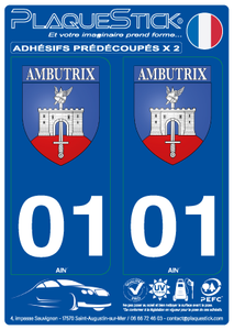 01 -Ambutrix "Blason" PlaqueStick