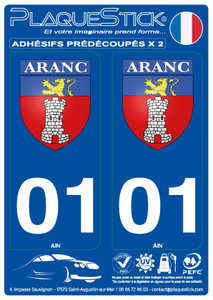 01 -Aranc "Blason" PlaqueStick