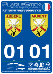 01 -Arbent "Blason" PlaqueStick