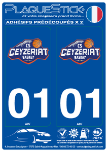 01 -Ceyzériat "CS Basket" PlaqueStick