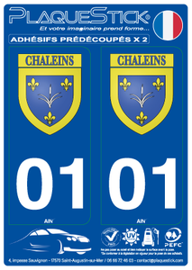 01 -Chaleins "Blason" PlaqueStick