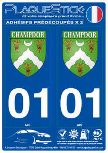 01 -Champdor "Blason" PlaqueStick