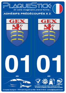 01 -Gex "Blason" PlaqueStick