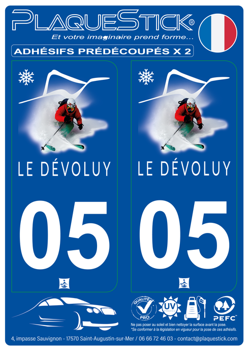 05 -Le Dévoluy PlaqueStick