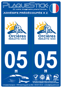 05 -Orcières "Merlette 1850" PlaqueStick