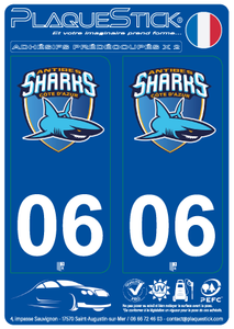 06 -Antibes "Sharks" PlaqueStick