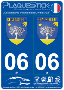 06 -Beausoleil "blason" PlaqueStick