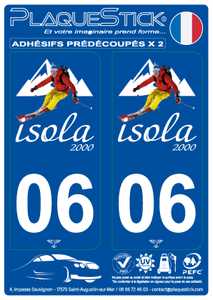 06 -Isola 2000 "Blanc" PlaqueStick