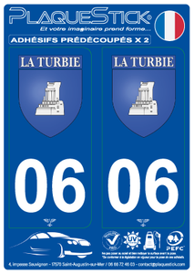 06 -La Turbie "Blason" PlaqueStick