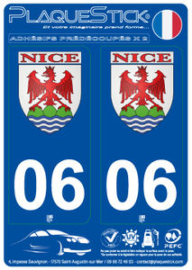 06 -Nice "Blason" PlaqueStick