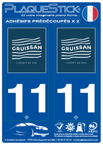 11 -Gruissan "Esprit" PlaqueStick