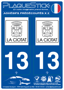 13 -La Ciotat PlaqueStick