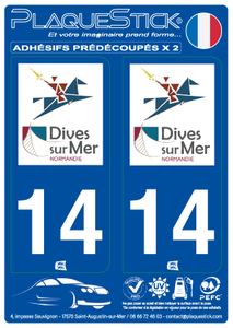 14 -Dives-sur-Mer PlaqueStick