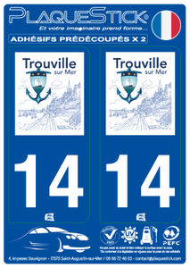 14 -Trouville-sur-Mer PlaqueStick