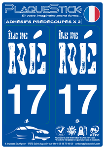 17 -Île-de-Ré "Ré" PlaqueStick