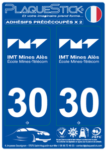 30 -Alès "IMT Mines" PlaqueStick