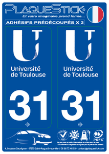 31 -Toulouse "Université" PlaqueStick