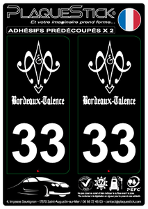 33 -Talence "Gadz'Arts" Fond noir PlaqueStick