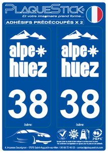 38 -Alpe-d'Huez PlaqueStick