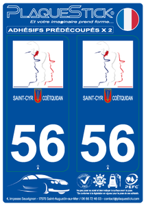 56 -Saint-Cyr "Coëtquidan" PlaqueStick