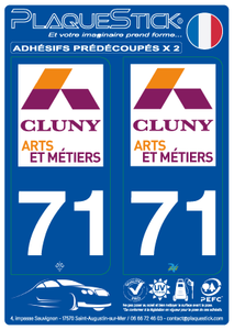 71 -Cluny "Arts & Métiers" PlaqueStick