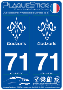 71 -Cluny "Gadzarts" PlaqueStick