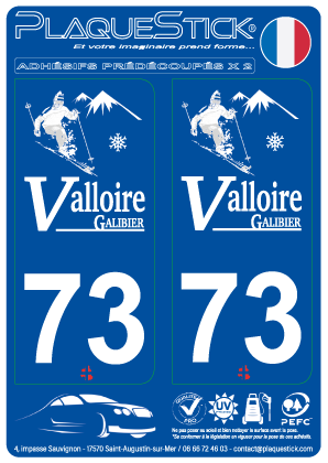 73 -Valloire-Galibier PlaqueStick