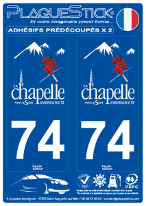 74 -La Chapelle-d'Abondance PlaqueStick