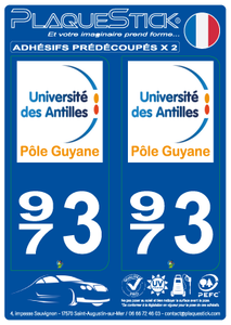 973 -Université des Antilles "Pôle Guyane" PlaqueStick