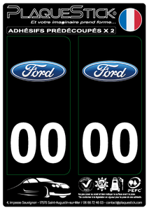 Ford "Fond noir" PlaqueStick