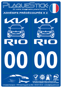 KIA "Rio" PlaqueStick