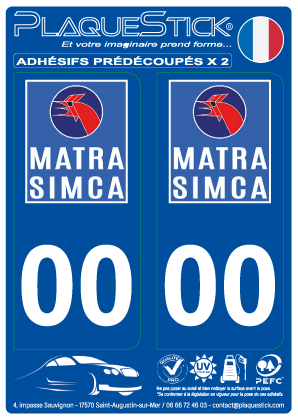 Matra-Simca PlaqueStick