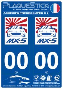 Mazda MX-5 "Japan 2" PlaqueStick