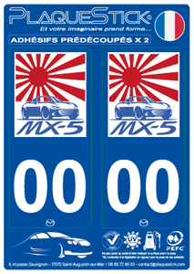 Mazda MX-5 "Japan" PlaqueStick