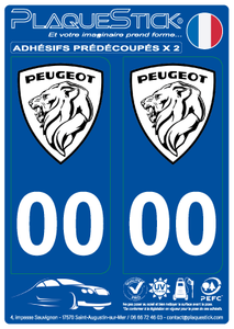 Peugeot "1960-1964" PlaqueStick