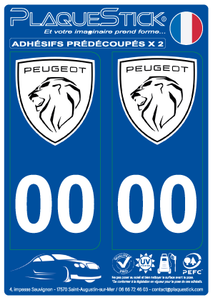 Peugeot "2020" PlaqueStick