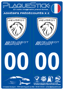 Peugeot Sport "2020" PlaqueStick