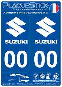 Suzuki "Blanc" PlaqueStick